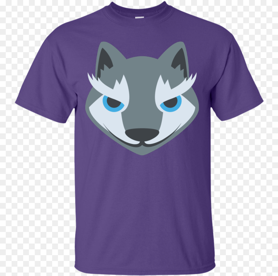 Wolf Face Emoji T Shirt While My Guitar Gently Weeps T Shirt, Clothing, T-shirt Free Png Download