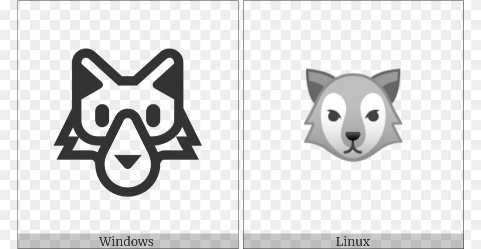 Wolf Face On Various Operating Systems Cartoon, Animal, Cat, Mammal, Pet Free Png Download