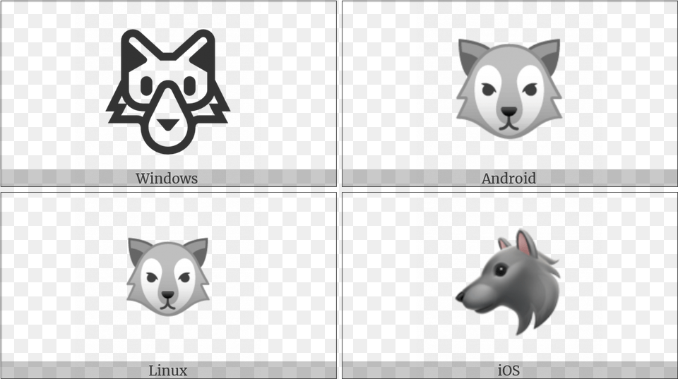 Wolf Face On Various Operating Systems Crocus Of Iron Symbol, Animal, Cat, Mammal, Pet Png Image