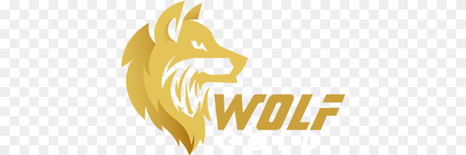 Wolf Gold Golden Wolf Logo, Person, Animal, Lion, Mammal Png Image