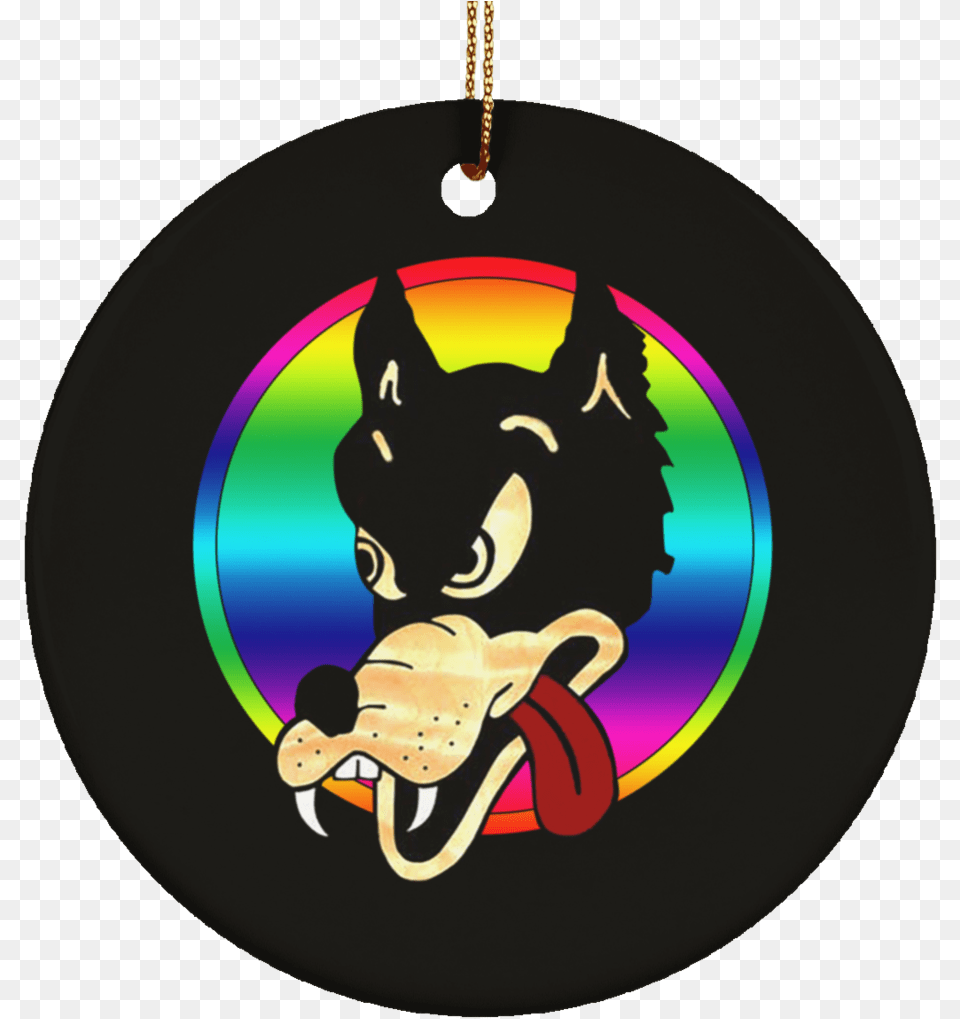 Wolf Guitar Ceramic Circle Tree Ornament, Accessories, Baby, Person Free Png
