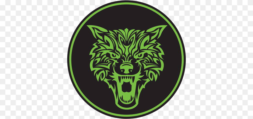 Wolf Head, Green, Logo, Emblem, Symbol Png