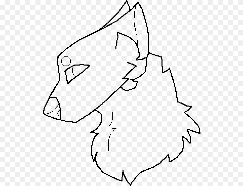 Wolf Head, Gray Png