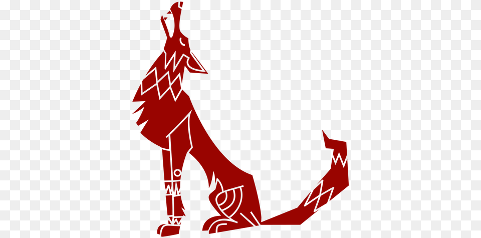 Wolf Howl Predator Ear Pattern Detailed Silhouette Animal Wolf, Art, Paper, Origami, Dynamite Free Png Download