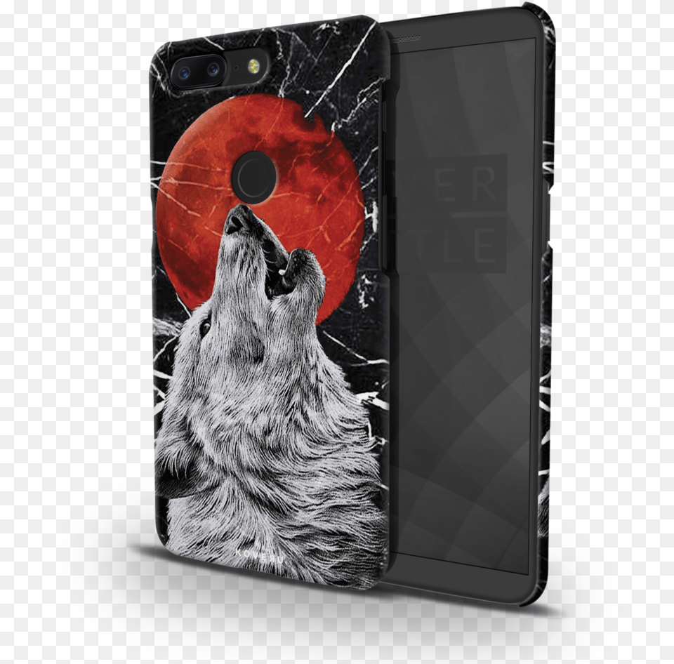 Wolf Howling Marble Cover Case For Oneplus 5t White Wolf Howling, Electronics, Mobile Phone, Phone, Animal Free Png