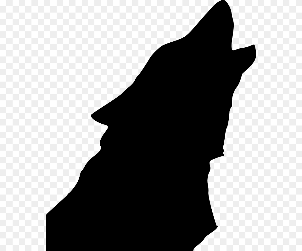 Wolf Howling Vector, Gray Free Transparent Png