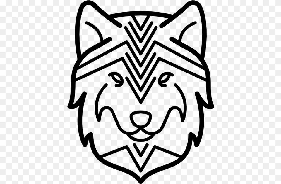 Wolf Icon, Gray Png Image