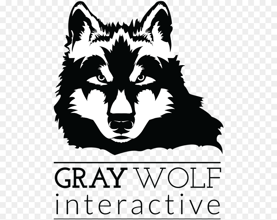 Wolf Icon Black And White Wolf Lone, Stencil, Logo, Face, Head Free Png