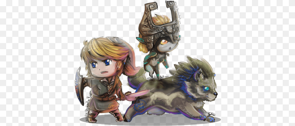 Wolf Link Chibi Download The Legend Of Zelda Twilight Princess, Baby, Person, Book, Comics Png