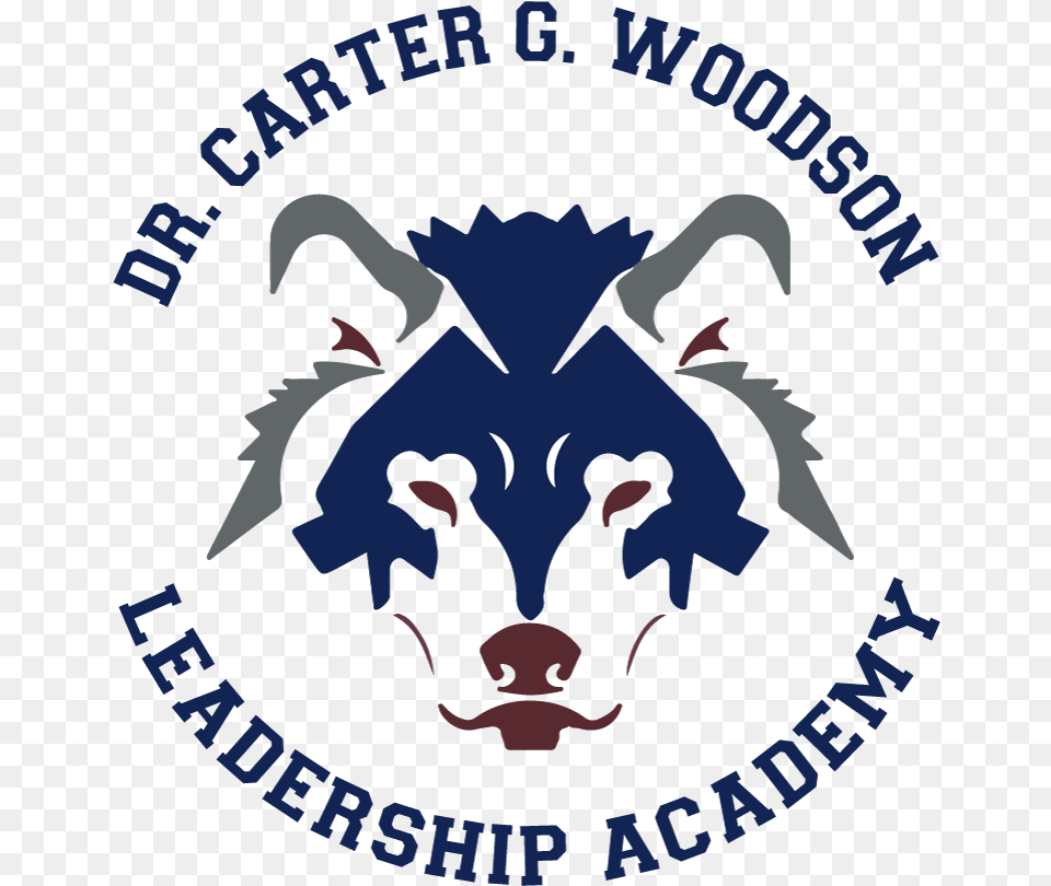 Wolf Logo Carter G Woodson Leadership Academy, Person, Emblem, Symbol, Electronics Png Image