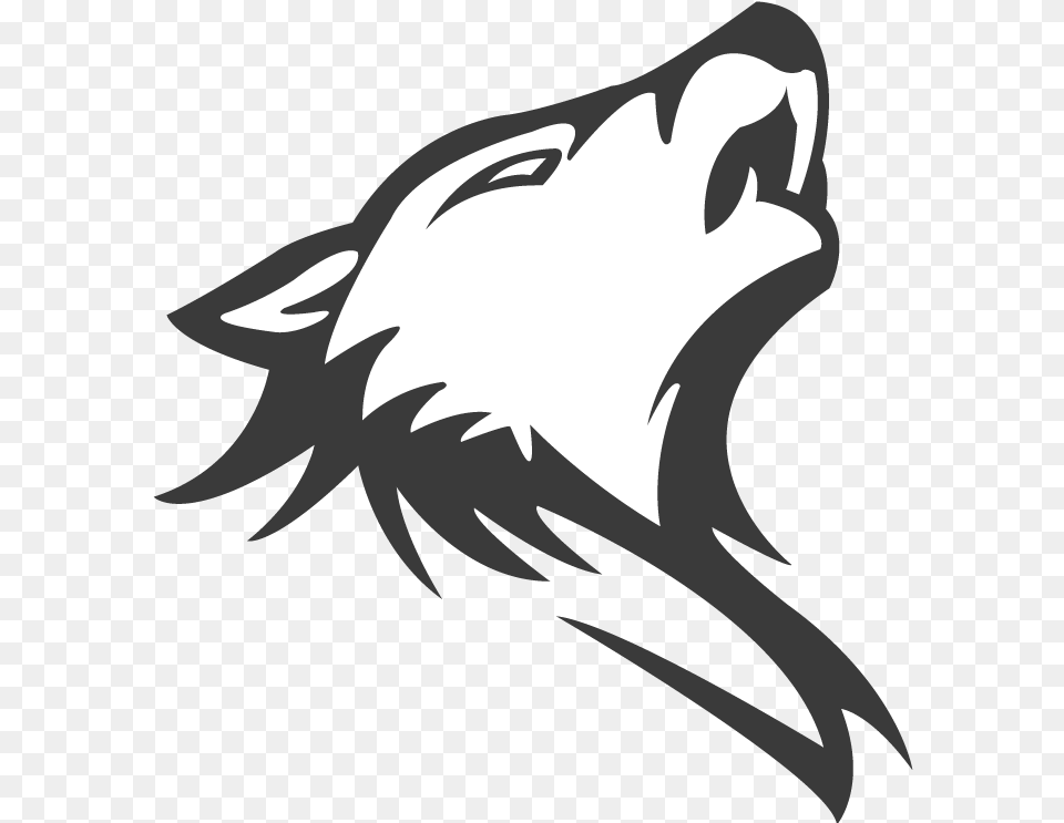 Wolf Logo Picture Stock Lego Custom White Wolf, Stencil, Animal, Fish, Sea Life Free Transparent Png