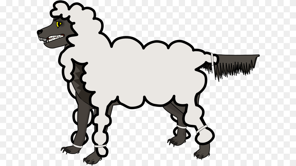 Wolf Love Svg Clipart Wolf In Sheep Clothing, Stencil, Livestock, Baby, Person Png Image