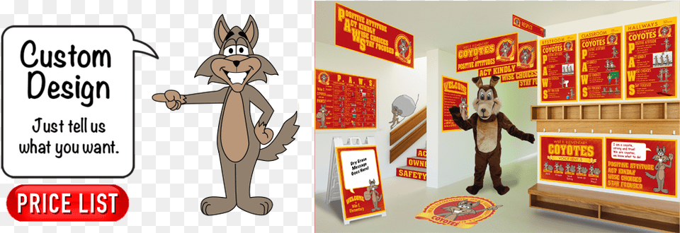 Wolf Mascot For Elementary School, Advertisement, Poster, Book, Publication Free Png Download