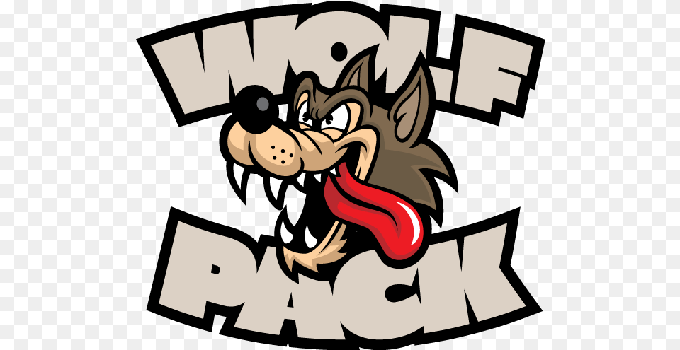 Wolf Pack With Background Wolf Cartoon, Food, Nature, Outdoors, Snow Png Image