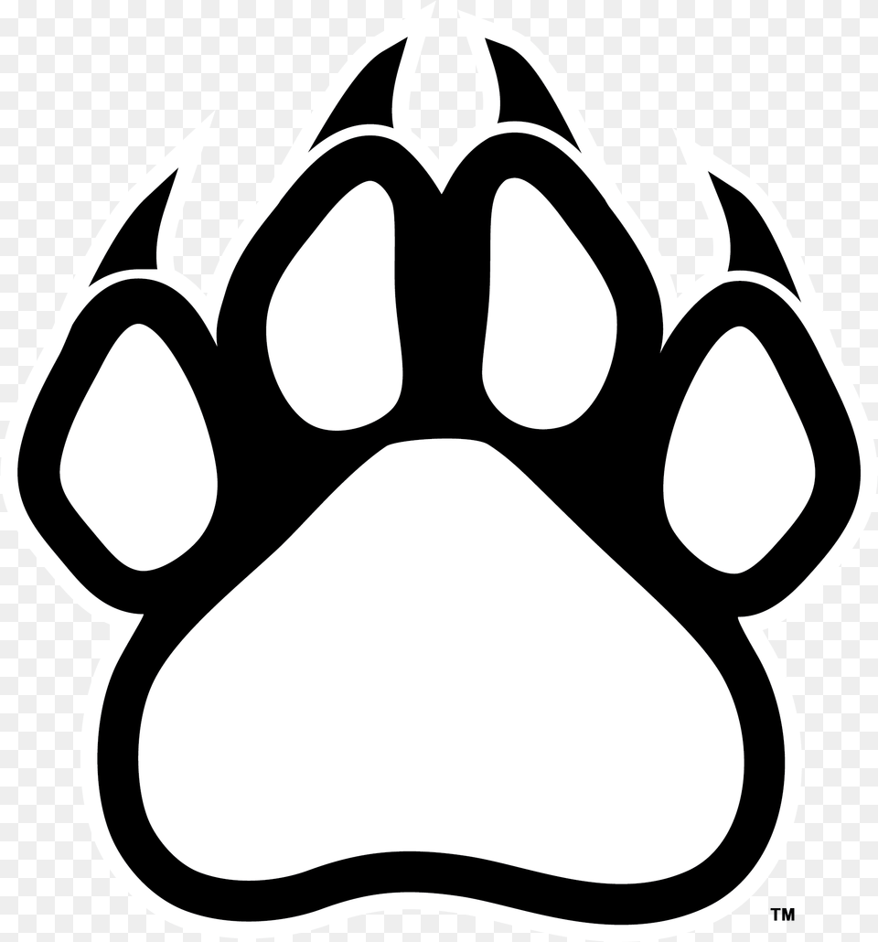 Wolf Paw Logos Clipart Best Panther Paw Print Outline, Electronics, Hardware, Stencil, Body Part Free Png Download