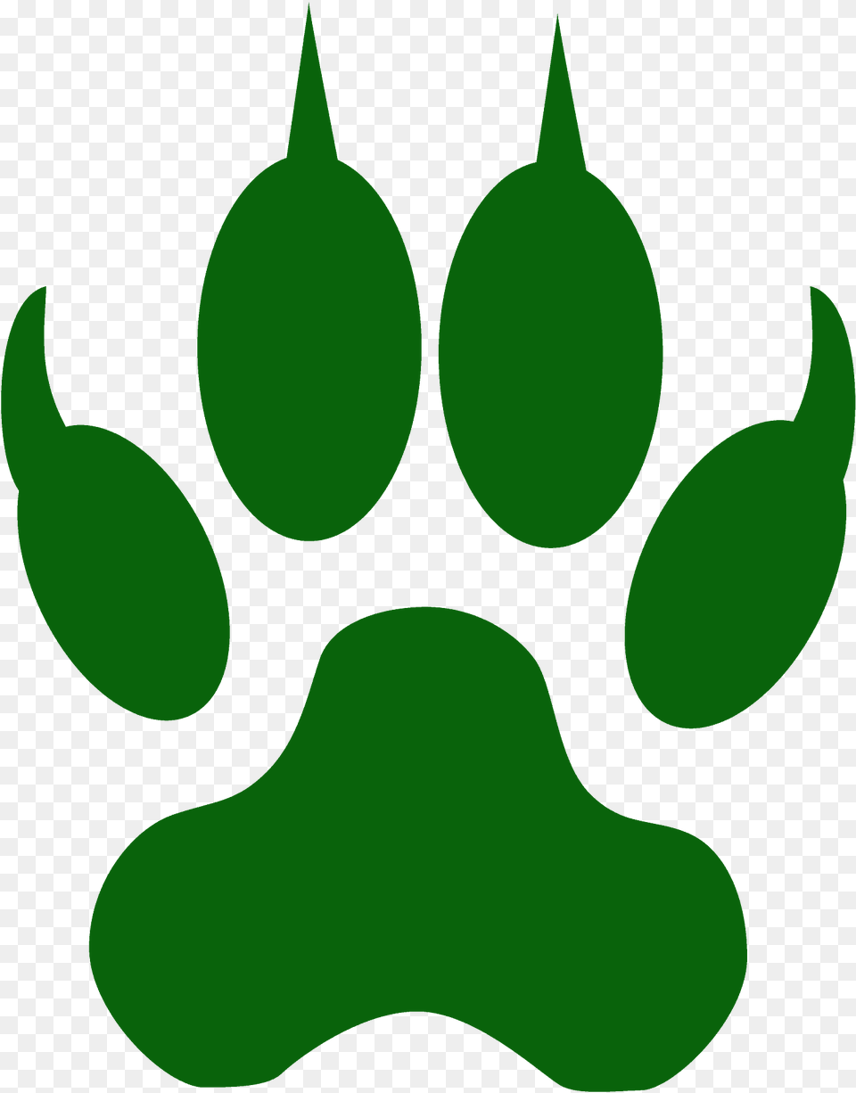 Wolf Paw Print Silhouette, Leaf, Plant, Green, Logo Free Transparent Png