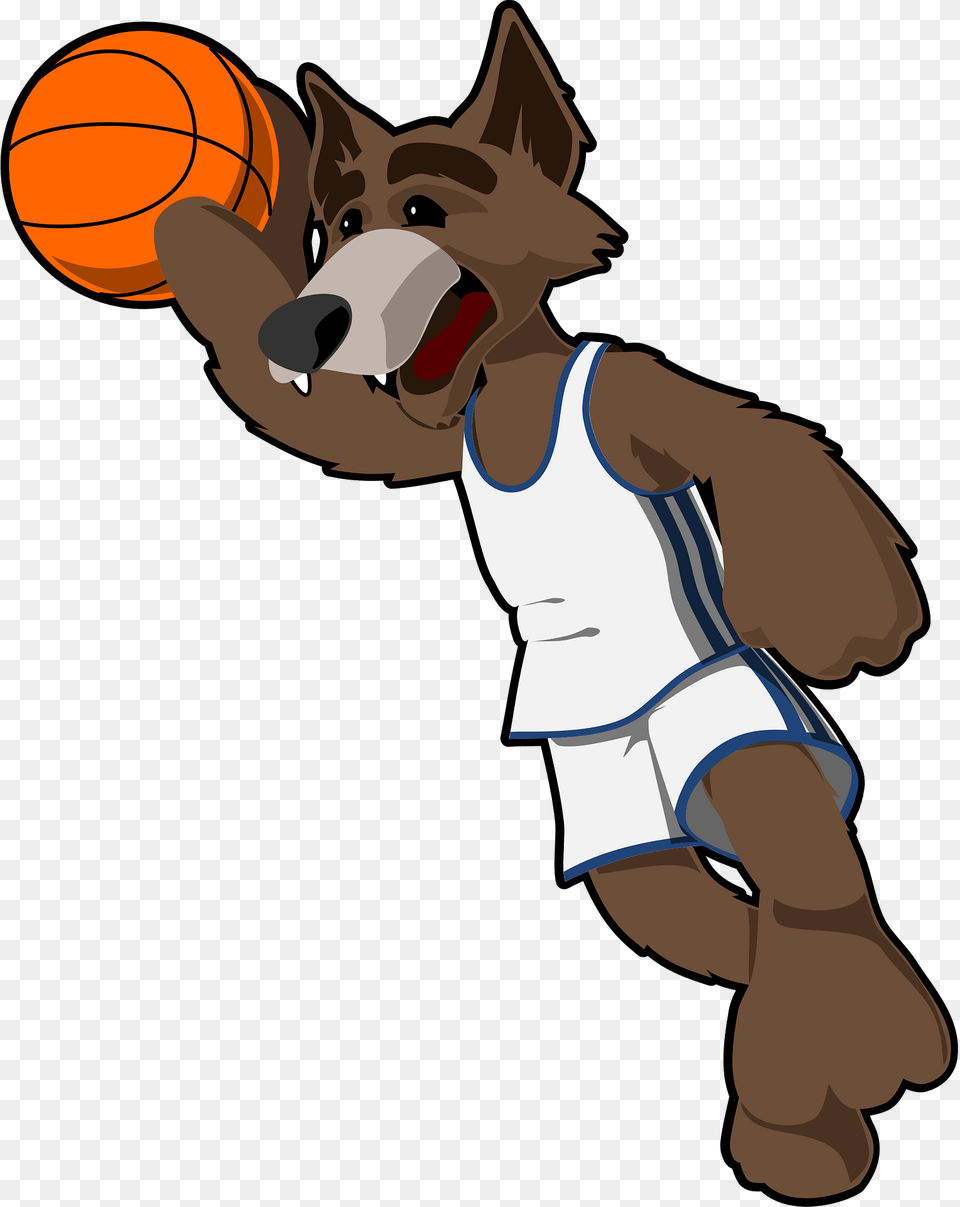 Wolf Playing Basketball Clipart, Baby, Person Free Transparent Png