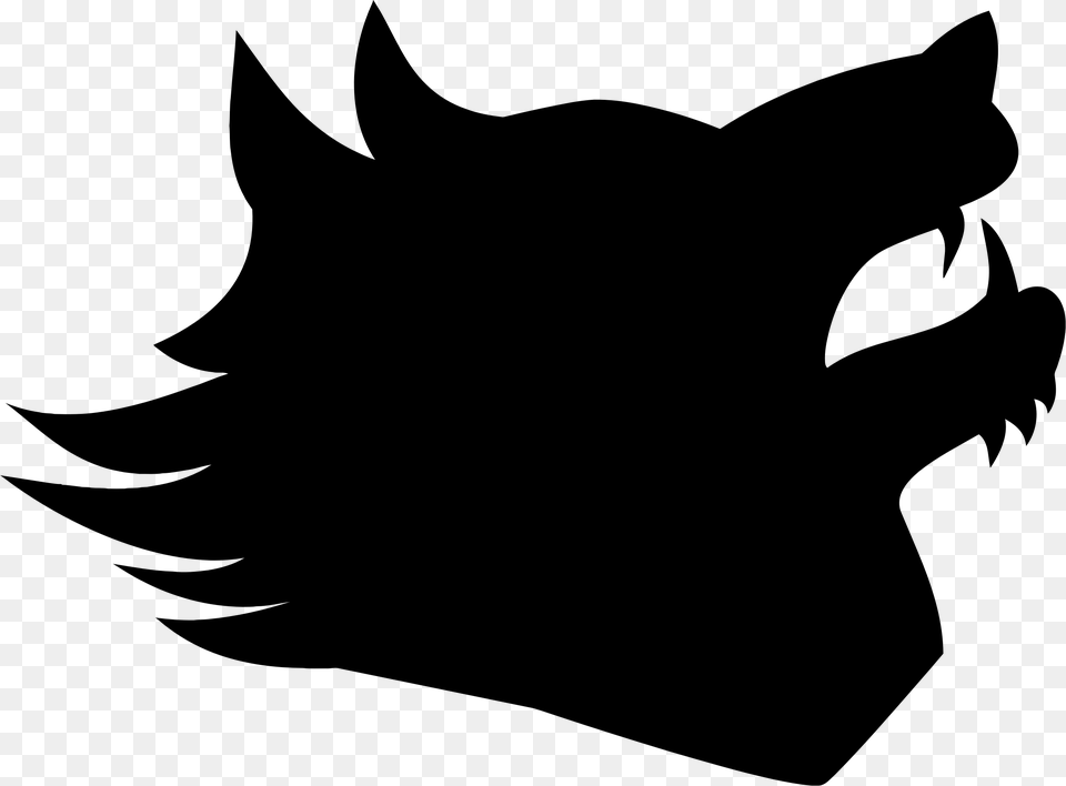 Wolf Profile Silhouette Icons, Gray Free Transparent Png