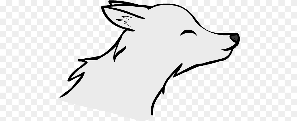 Wolf Shiver Stuff Anime Cute Wolves Drawings Love, Silhouette, Stencil, Adult, Female Png Image