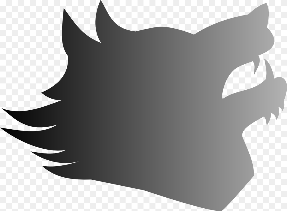 Wolf Silhouette Drawing Silhouette Of Wolfs Head, Lighting, Gray Free Png Download