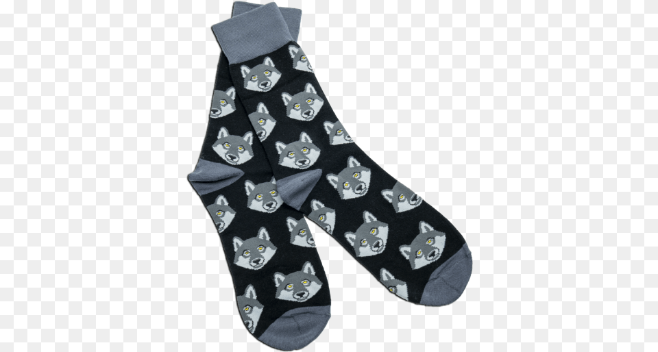 Wolf Socks Wolf Socks Grey, Clothing, Hosiery, Sock, Animal Free Png