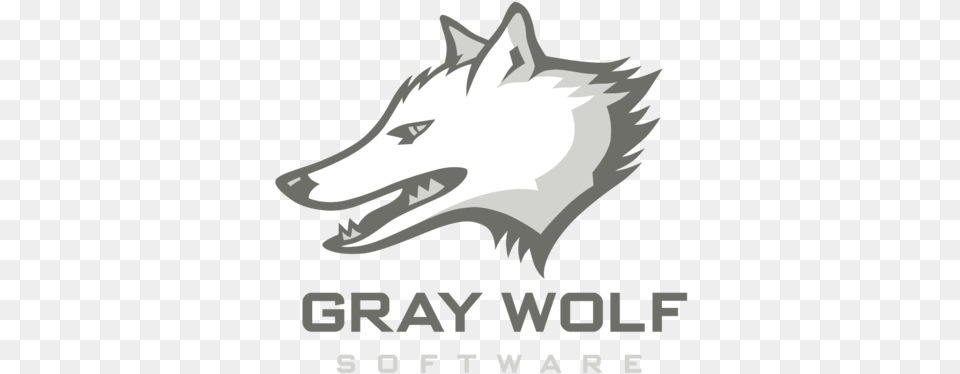 Wolf Software Logo Hd Graywolf Logo, Animal, White Dog, Pet, Mammal Free Png