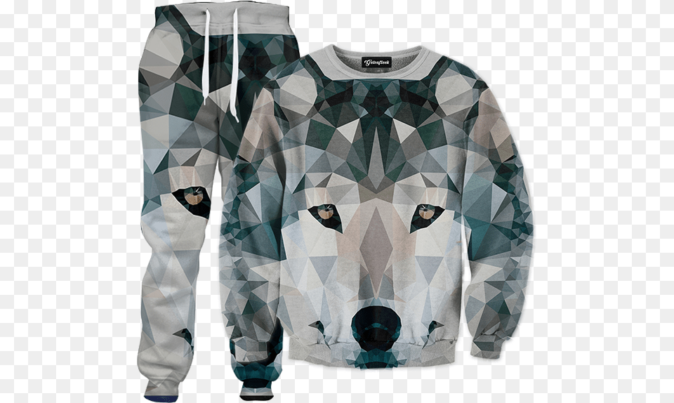 Wolf Tracksuit, Clothing, Knitwear, Sweater, Sweatshirt Free Png