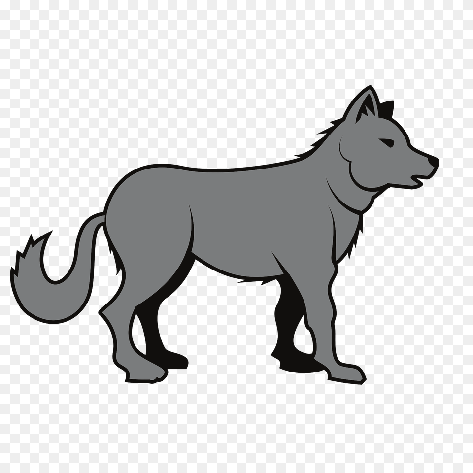 Wolf Vector Clipart, Animal, Canine, Dog, Mammal Png Image