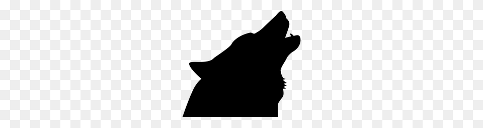 Wolf Vector Emblem, Gray Png Image