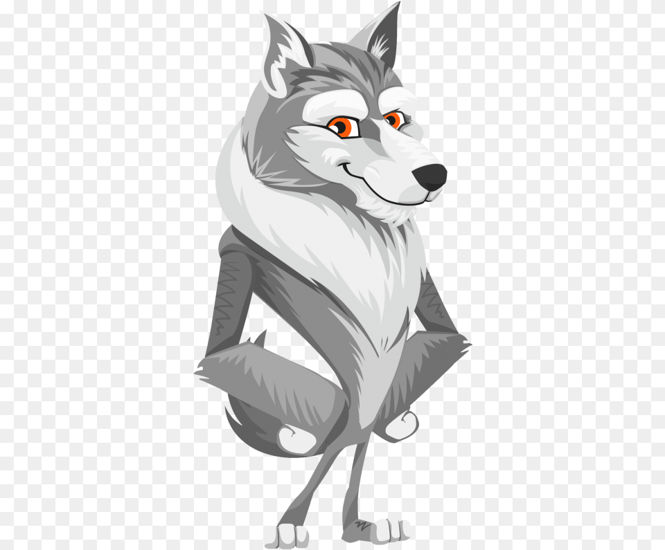 Wolf Vector Wolf Clipart Black And White Gray, Person, Art, Drawing Free Png