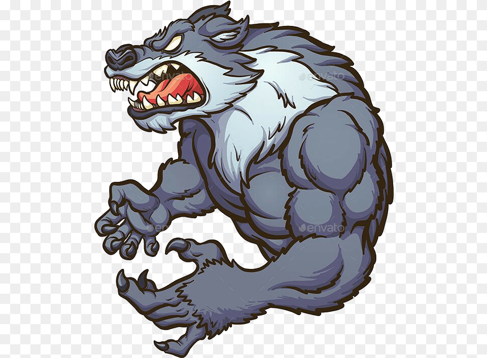 Wolf Werewolf Lobo Sticker By Angry Wolf Wolf Cartoon, Electronics, Hardware, Animal, Mammal Png