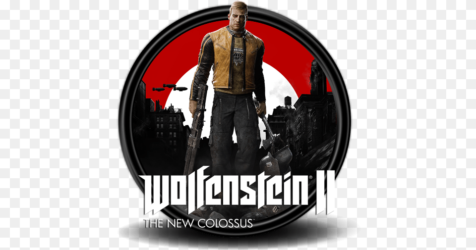Wolfenstein 2 Picture Wolfenstein New Colossus Icon, Photography, Clothing, Coat, Jacket Png