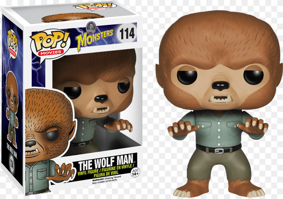 Wolfman Pop Vinyl Figure, Baby, Person, Doll, Toy Png Image