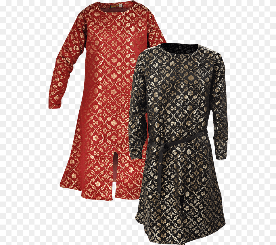 Wolfram Damask Tunic Damask Clothing Medieval, Coat, Dress, Fashion, Long Sleeve Png Image
