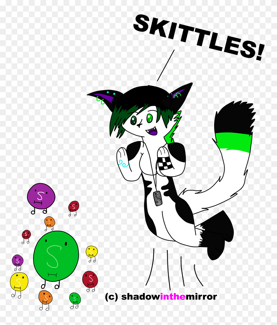 Wolfy Loves Skittles Weasyl, Book, Comics, Publication, Art Free Png Download