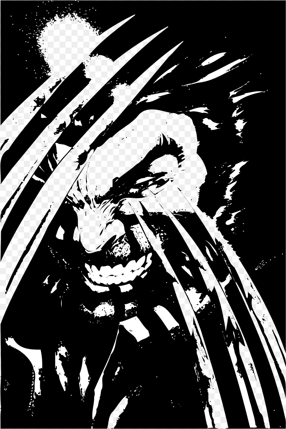 Wolverine Black And White, Book, Comics, Publication, Person Free Transparent Png
