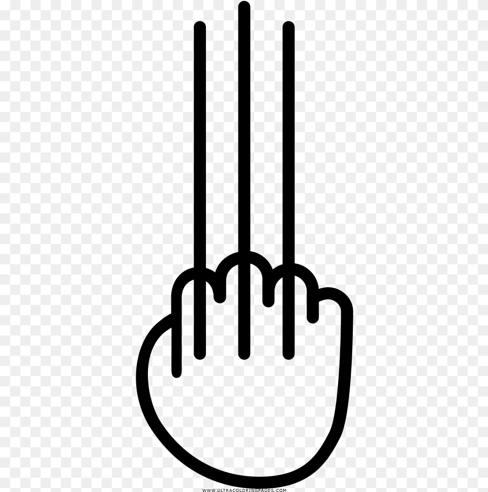 Wolverine Claws Coloring, Gray Free Png