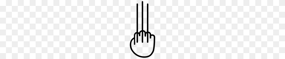 Wolverine Claws Icons Noun Project, Gray Free Png Download