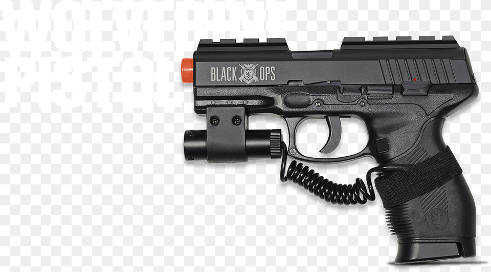 Wolverine Co2 Airsoft Pistol Black Ops Airsoft Glock, Firearm, Gun, Handgun, Weapon Png Image