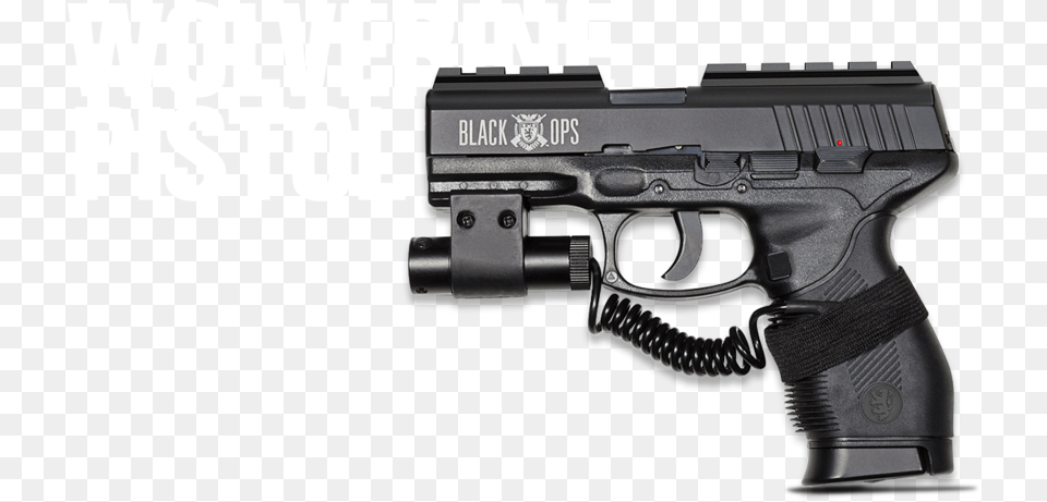 Wolverine Co2 Bb Pistol W Laser Black Ops Airsoft Glock, Firearm, Gun, Handgun, Weapon Png