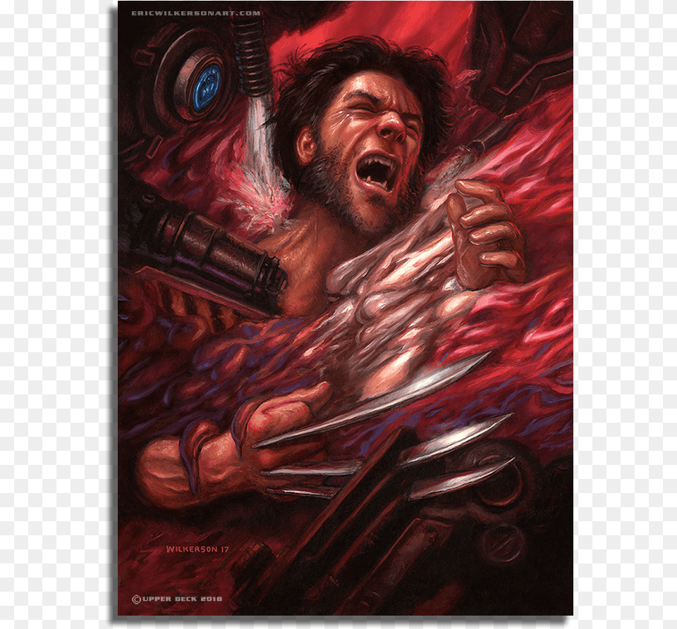 Wolverine Dampg Final Eric Wilkerson Sm Modern Art, Painting, Adult, Person, Man Free Transparent Png