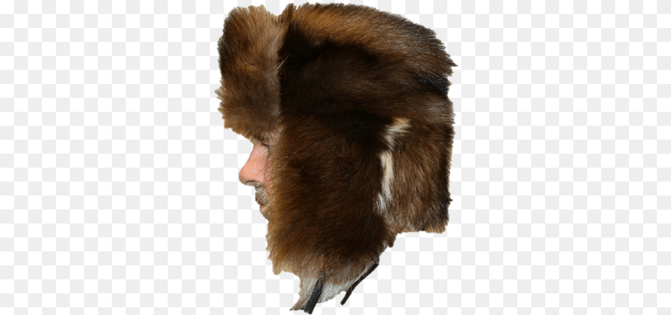 Wolverine Fur Russian Trooper Style Hat Wolverine Hat, Clothing, Animal, Canine, Dog Free Png