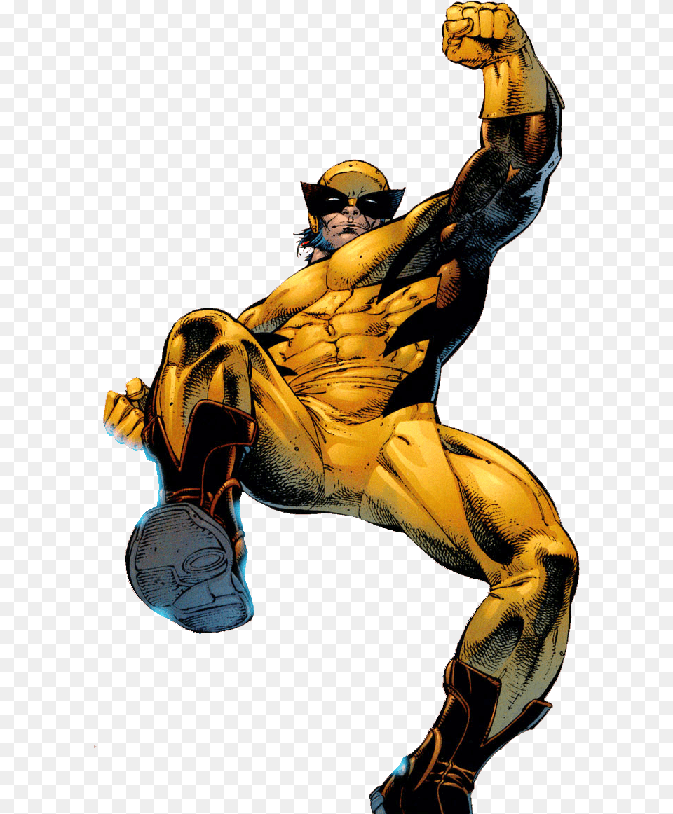 Wolverine Gallery Marvel Wolverine James Howlett, Gold, Adult, Male, Man Png Image