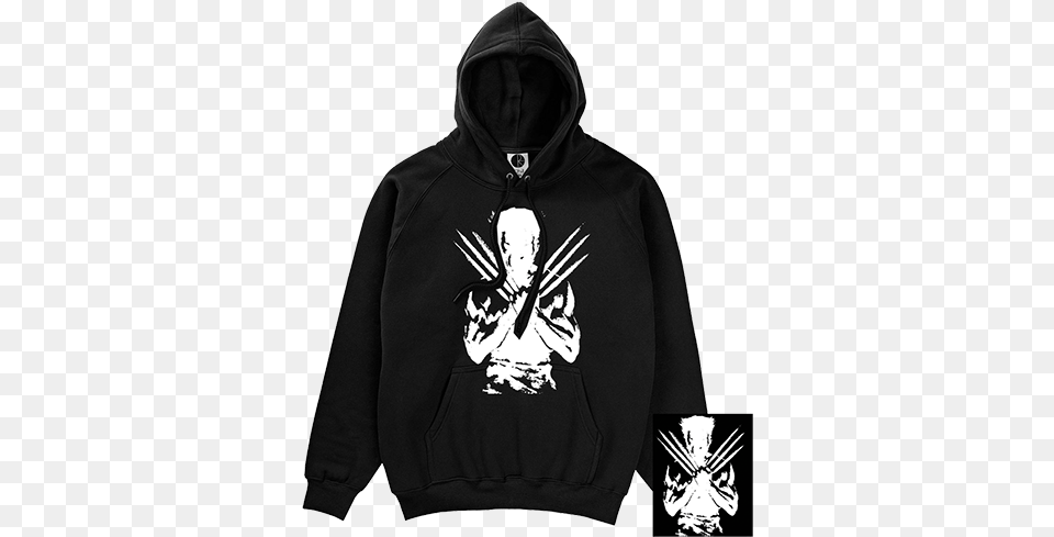 Wolverine Hoodie Batman Hoodie, Clothing, Knitwear, Sweater, Sweatshirt Png