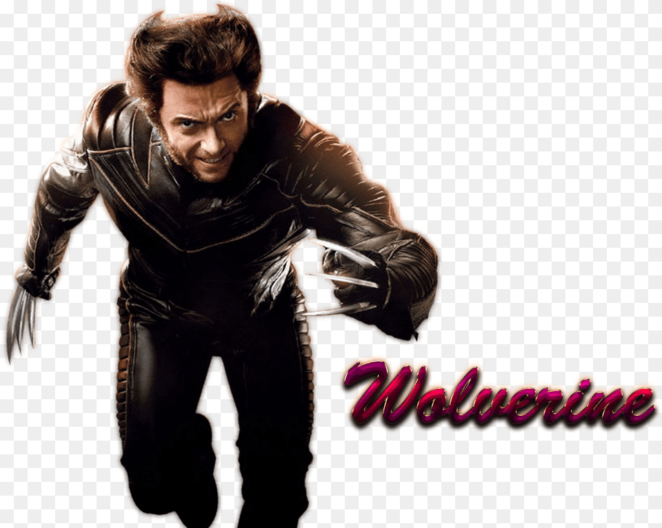 Wolverine Hugh Jackman Wolverine, Jacket, Clothing, Coat, Person Free Png