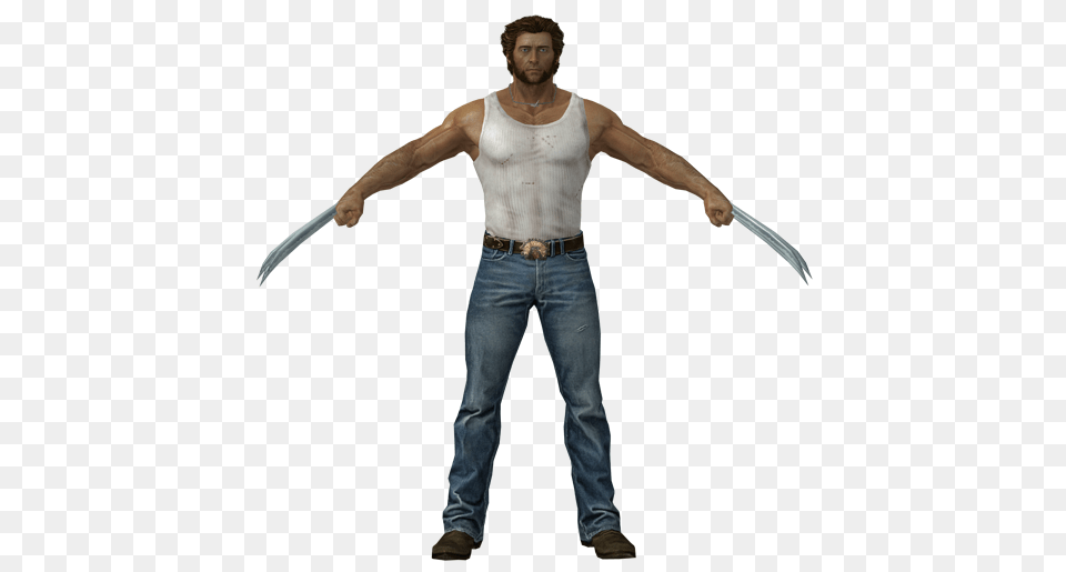 Wolverine Logan, Clothing, Pants, Adult, Person Free Transparent Png