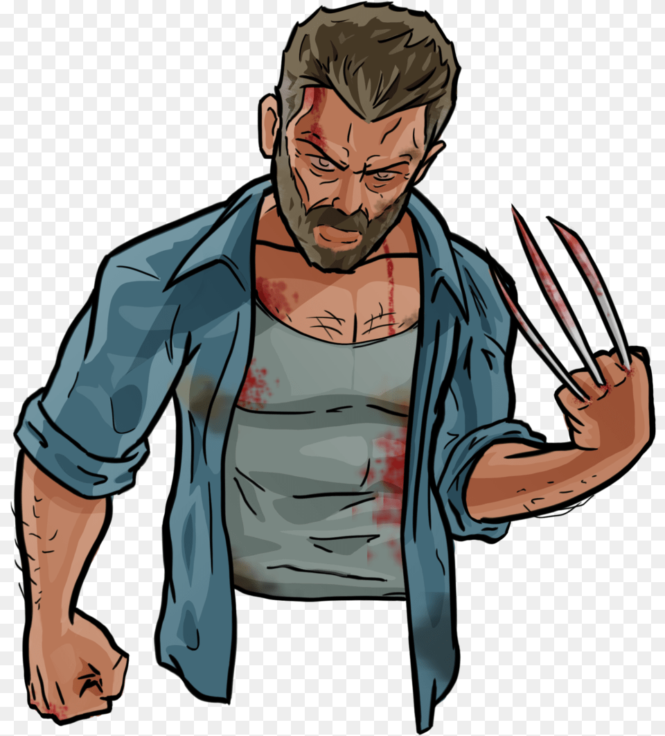 Wolverine Logan Cartoon, Adult, Male, Man, Person Png