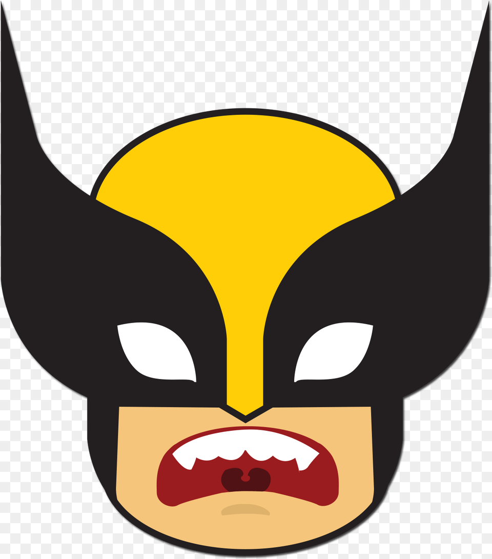 Wolverine Luggage Decal Mascara Wolverine, Mask Free Png Download