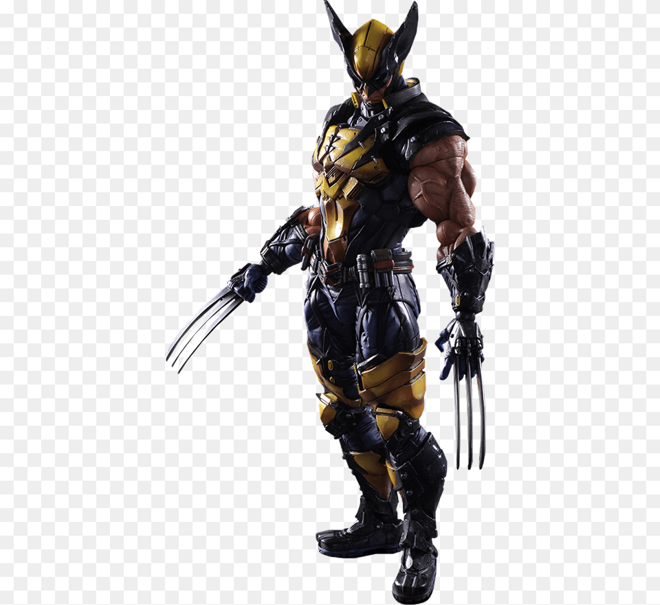 Wolverine Play Arts Kai, Adult, Male, Man, Person Free Png