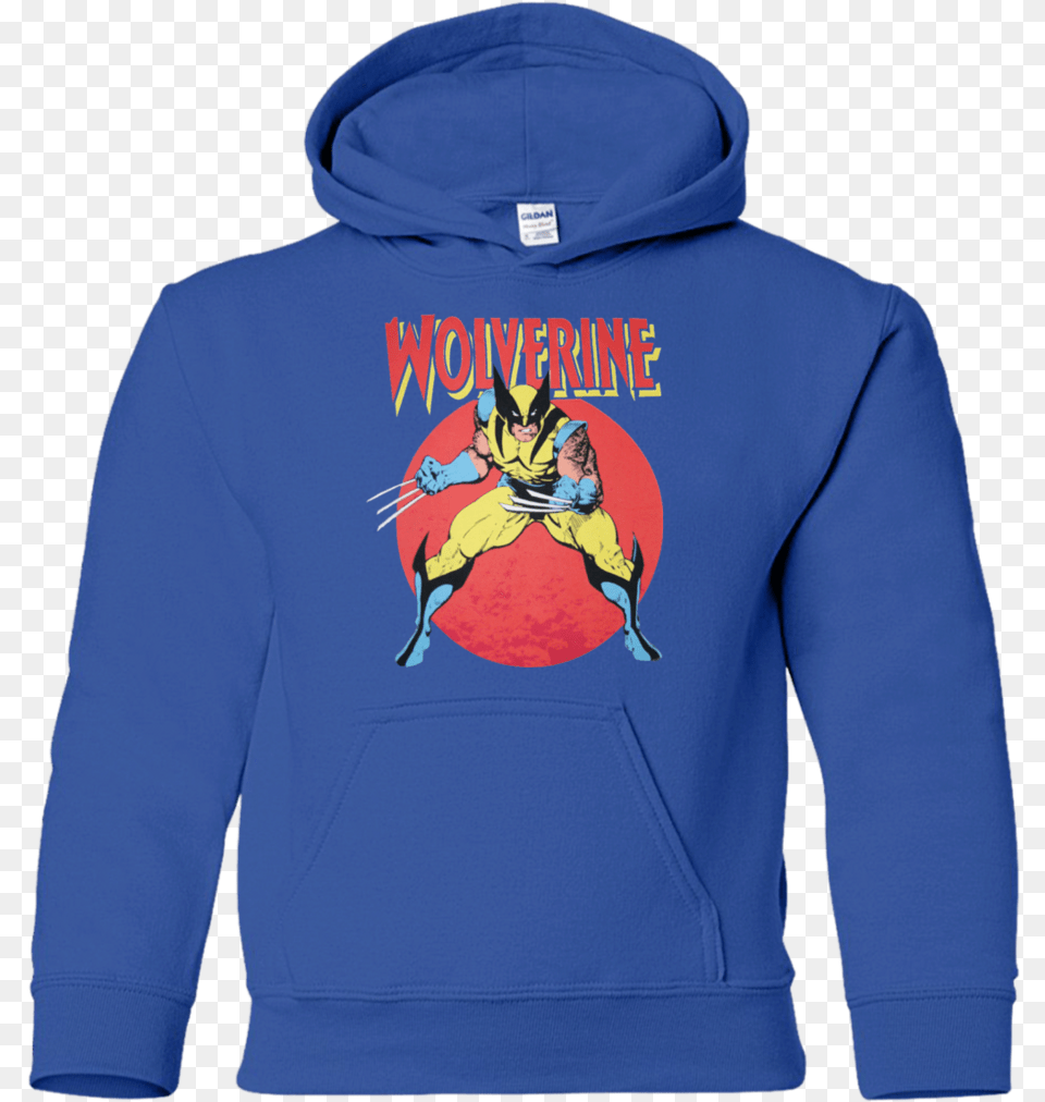 Wolverine Retro Comic Youth Hoodie Sweatshirts Piaggio Hoodie, Clothing, Knitwear, Sweater, Sweatshirt Free Transparent Png
